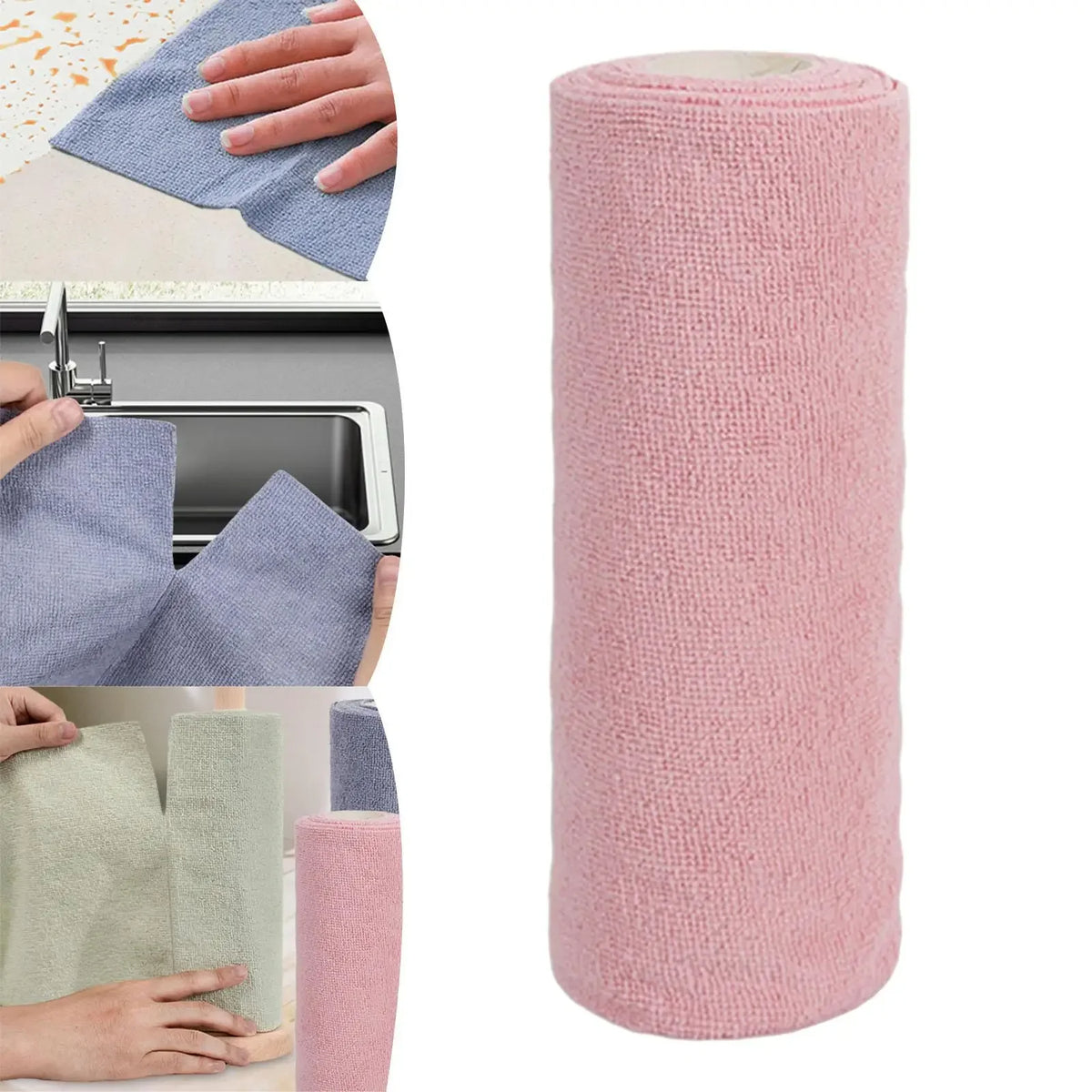 EverFair Reusable Microfiber Cleaning Roll